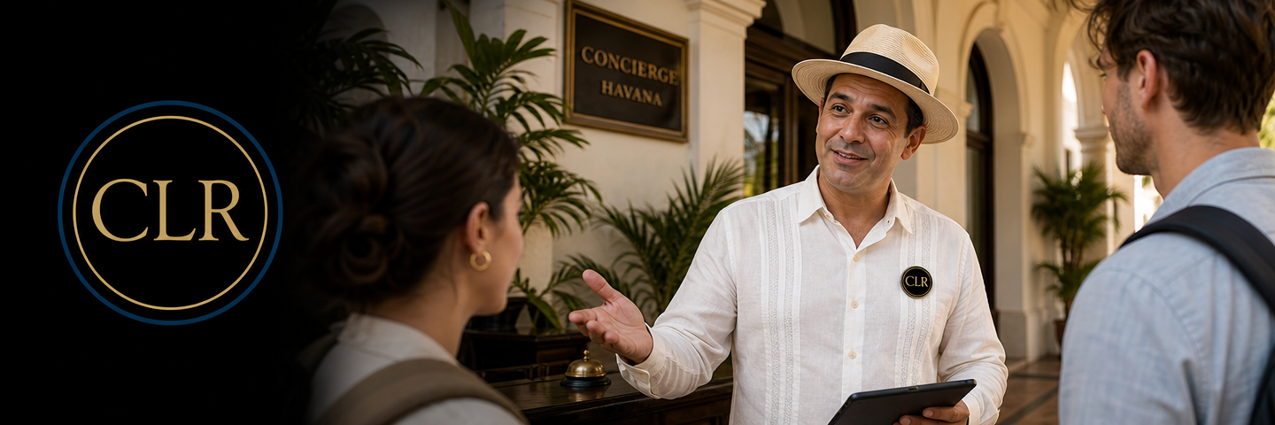 A private concierge in Cuba arranging reservation and programs for clients
