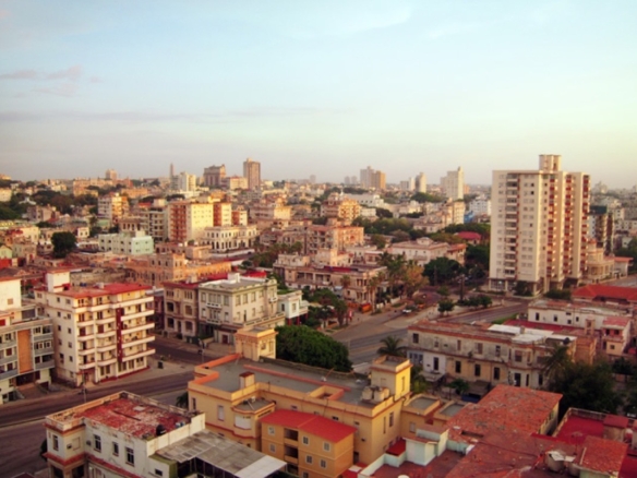 Vedado apartment building in Plaza de la Revolucion, Havana neighbourhoods