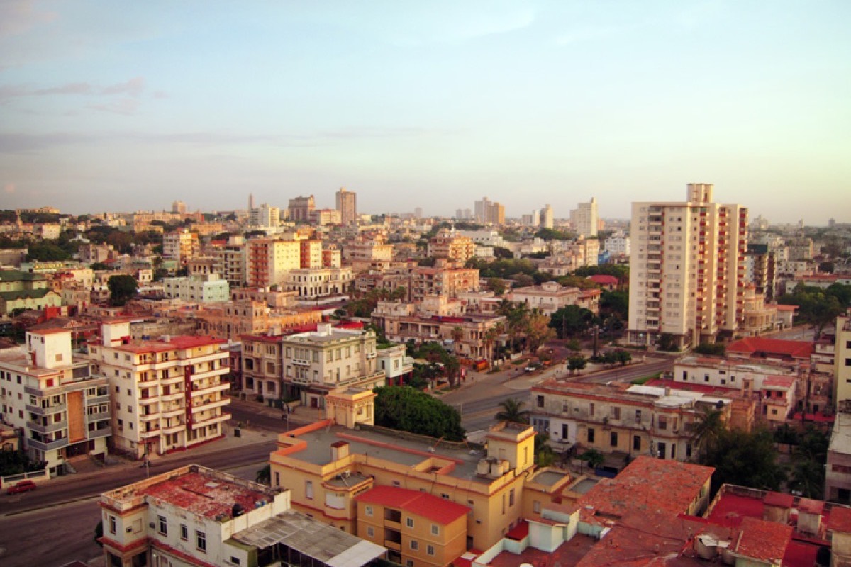 Vedado apartment building in Plaza de la Revolucion, Havana neighbourhoods
