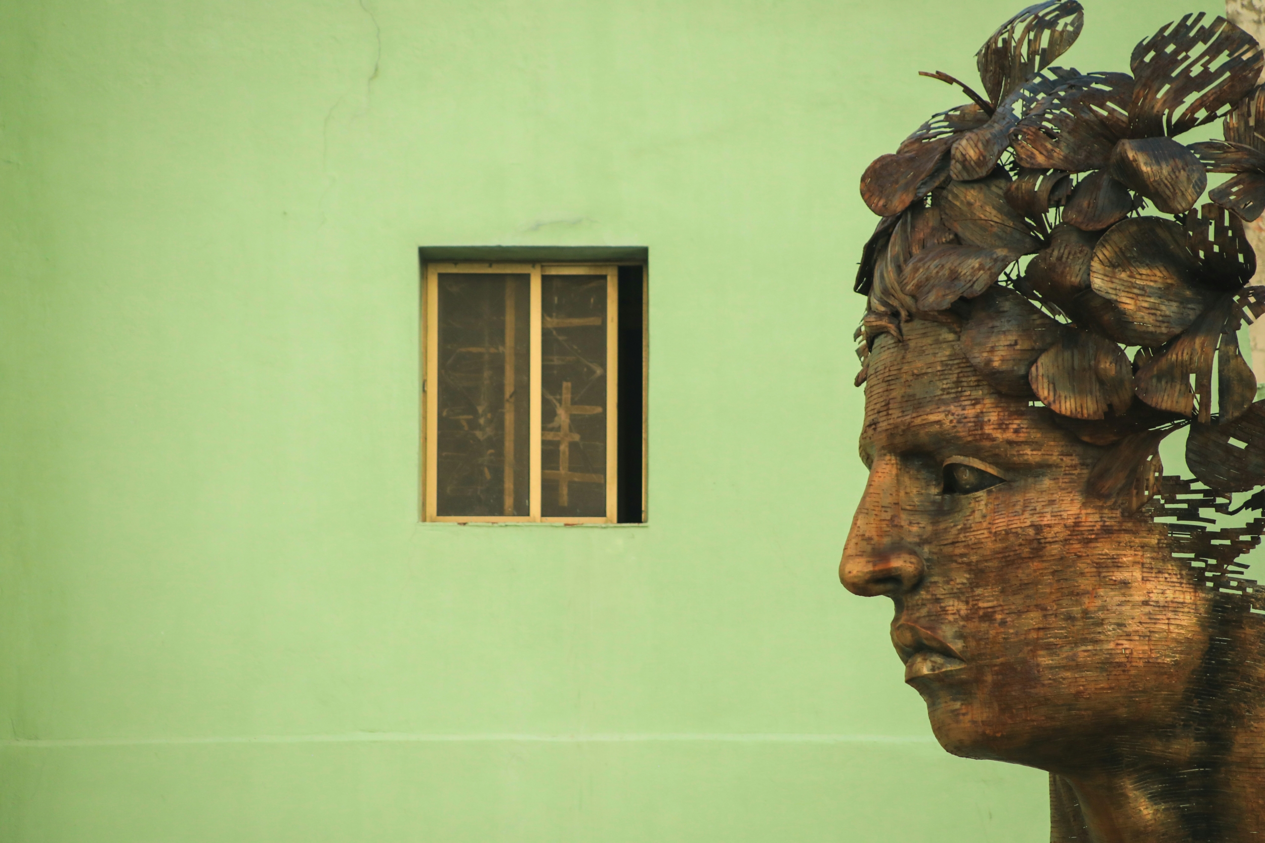 Contemporary art installation in Havana during the Havana Biennial
